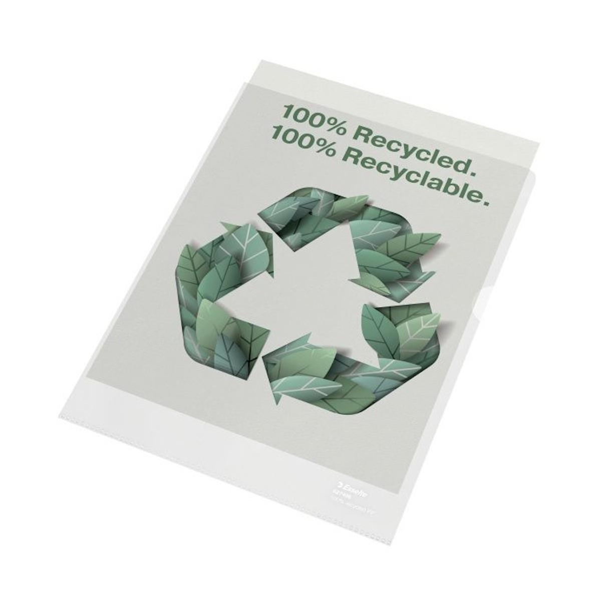 Folder na dokumenty A4 100 mic PP ekologiczny Recycled Premium Esselte