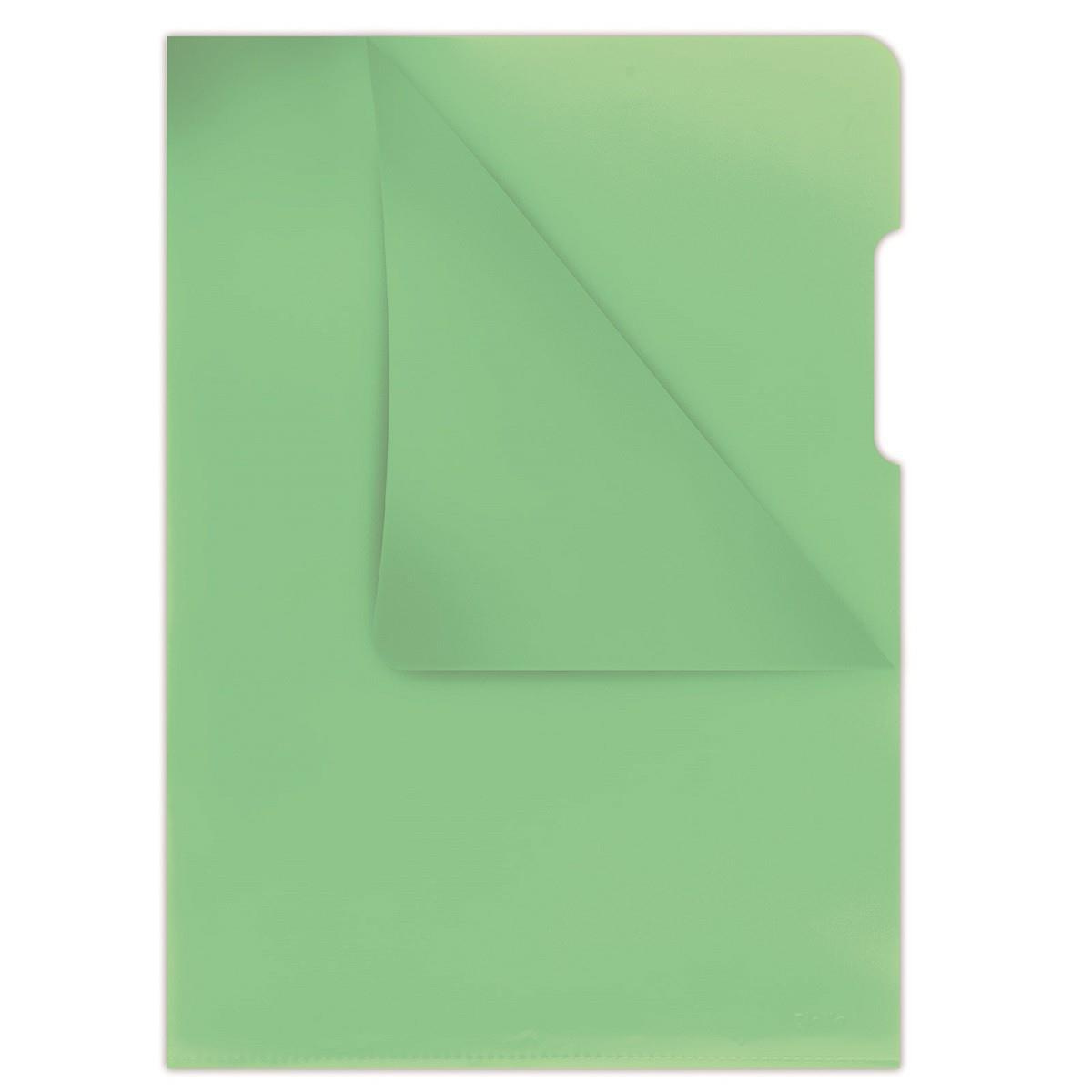 Obwoluta na dokumenty Donau A4 typ L kolorowa 180 mikronów zielony
