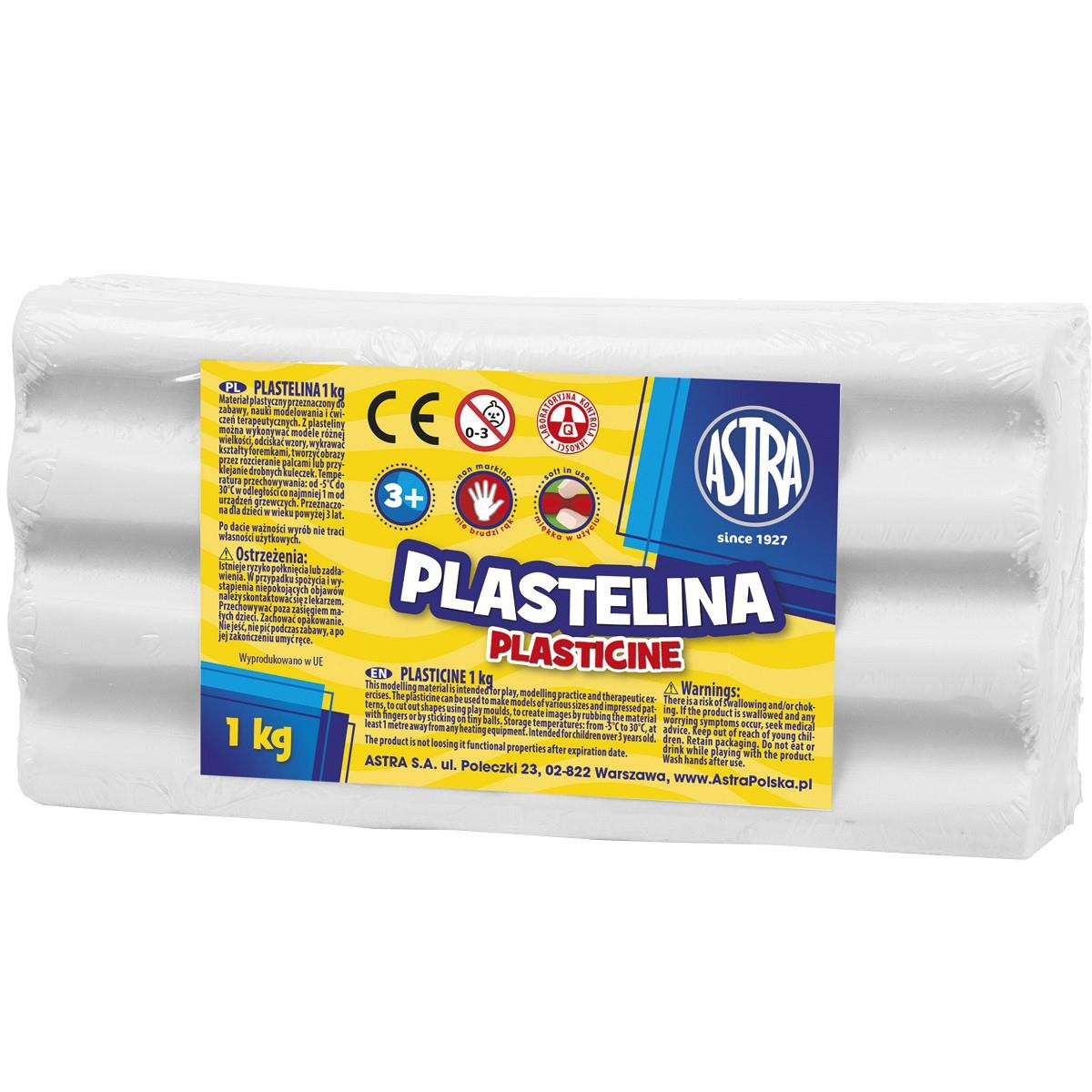 Plastelina Astra 1kg biały