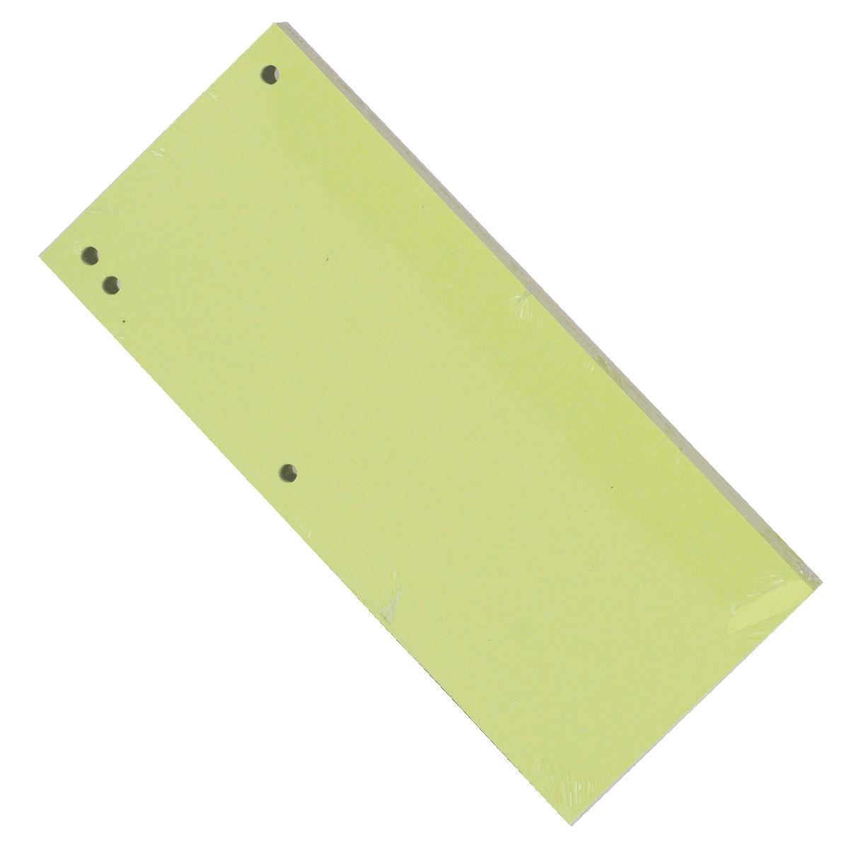 Przekładki do segregatora 1/3 A4 kartonowe kolorowe KBK zielony
