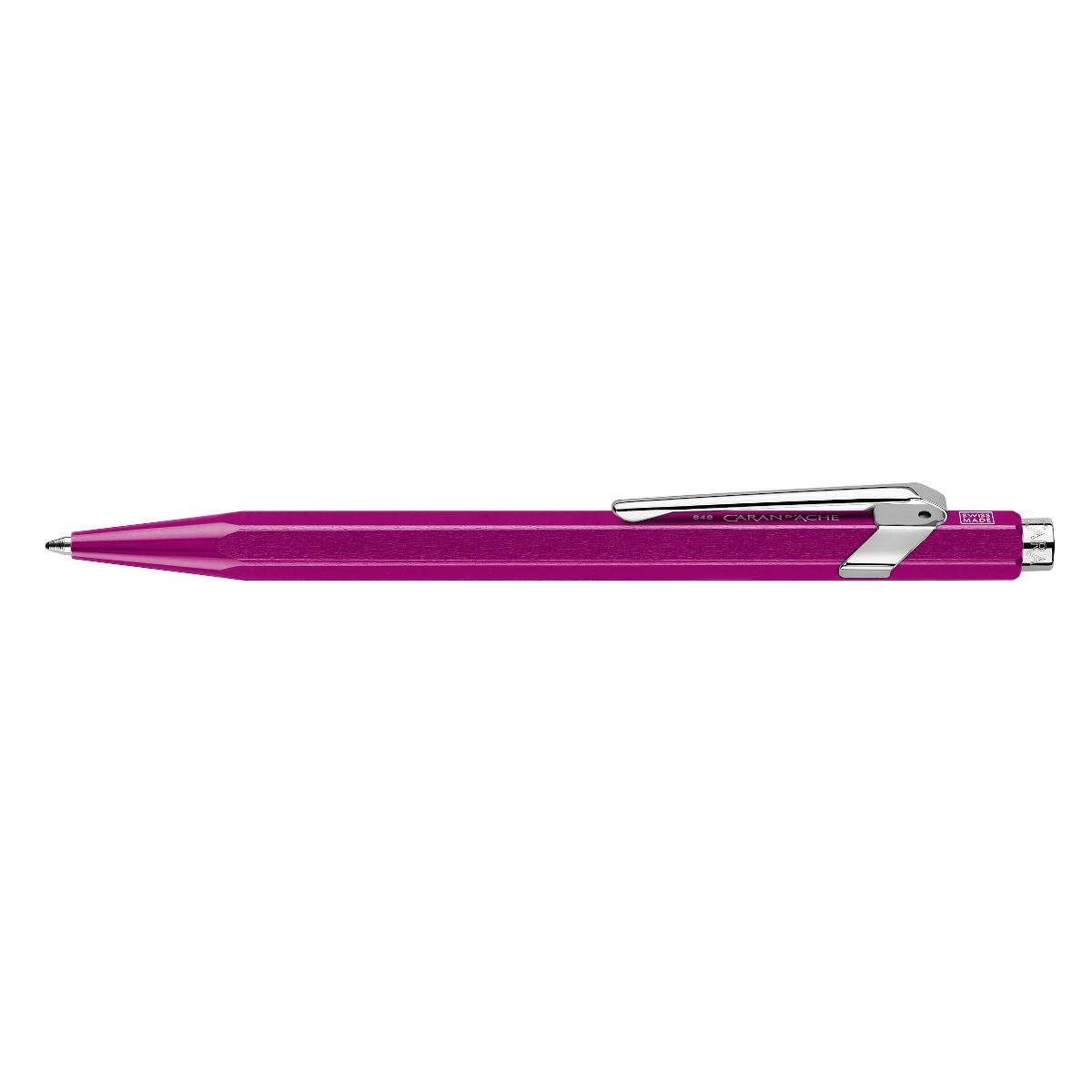 Długopis automatyczny Caran d`Ache 849 Line Metal-X M fioletowy