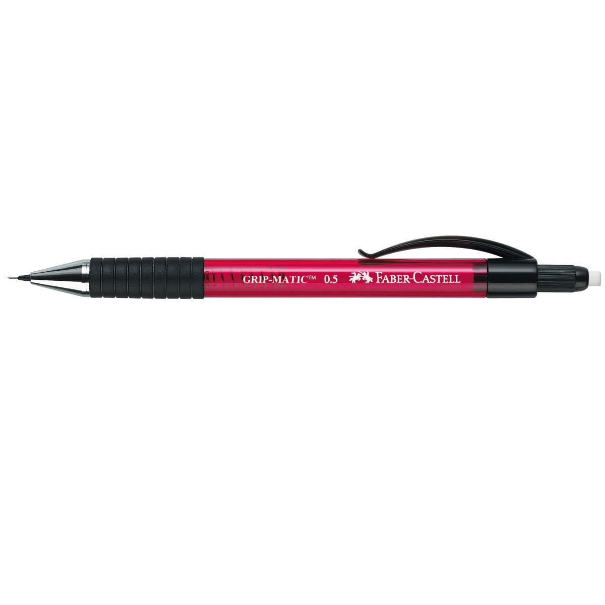 Ołówek automatyczny Faber Castell 1375 Grip Mattic 0,5mm czerwony