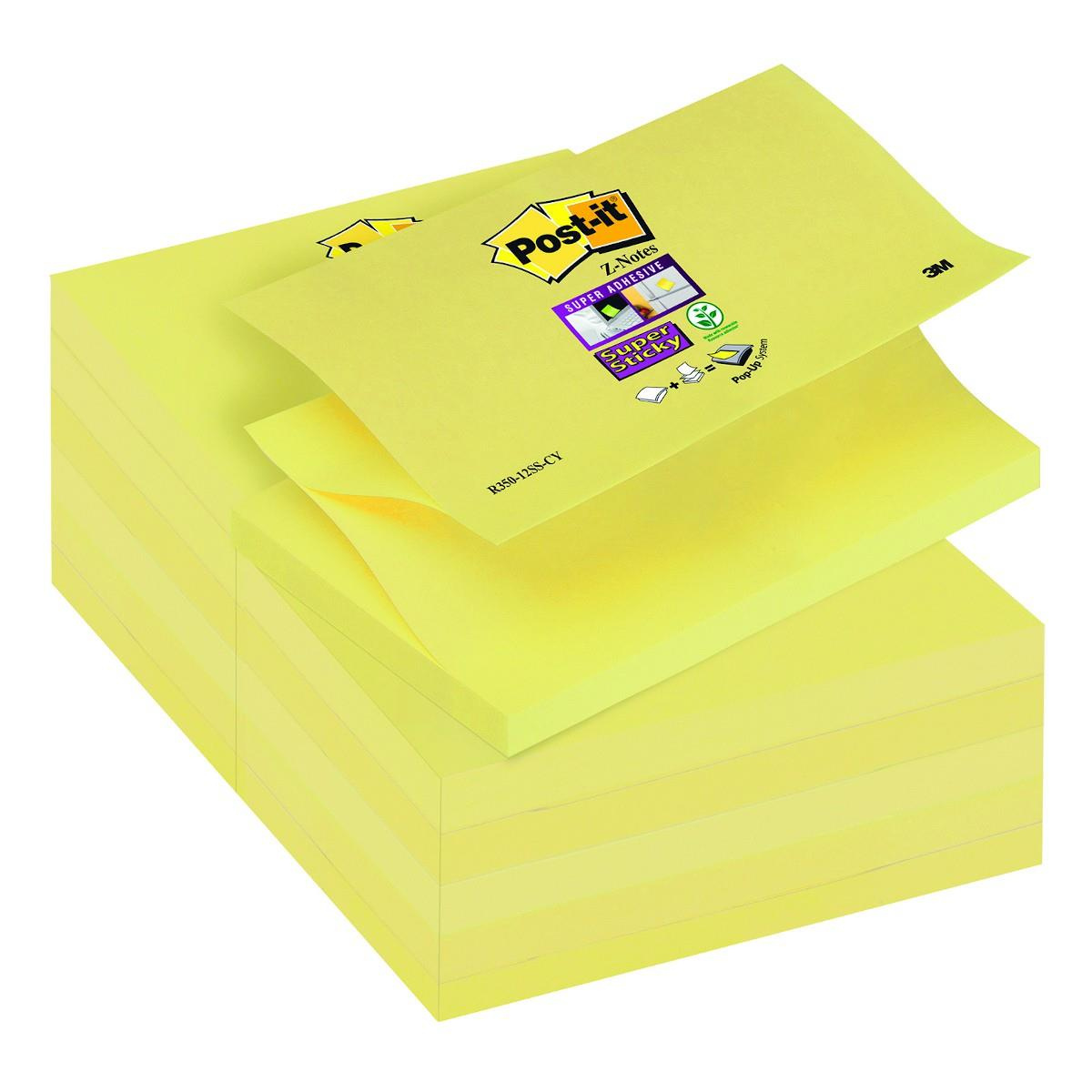 Karteczki samoprzylepne 127x76mm Post-it Super Sticky Z-notes