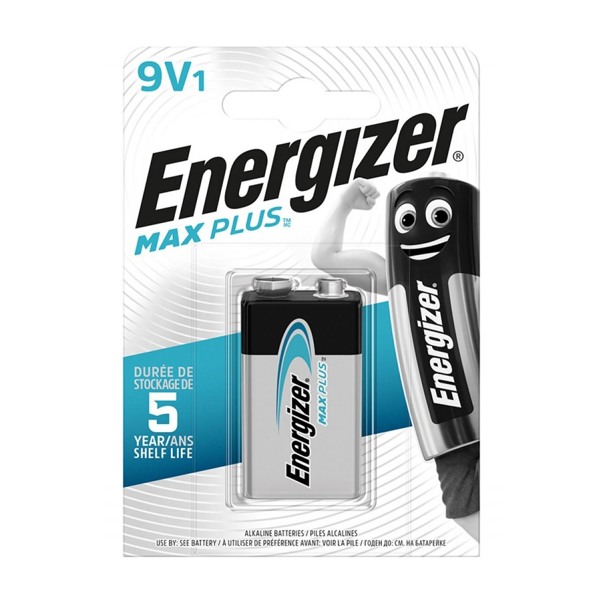 Bateria 9V 6LR61 Energizer Max Plus E