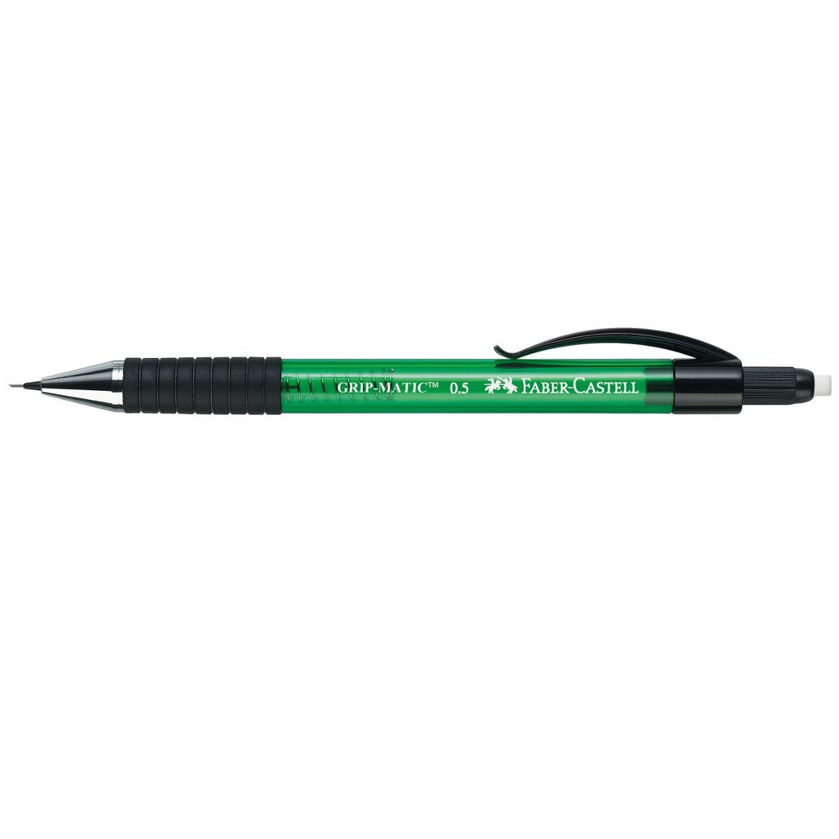 Ołówek automatyczny Faber Castell 1375 Grip Mattic 0,5mm zielony