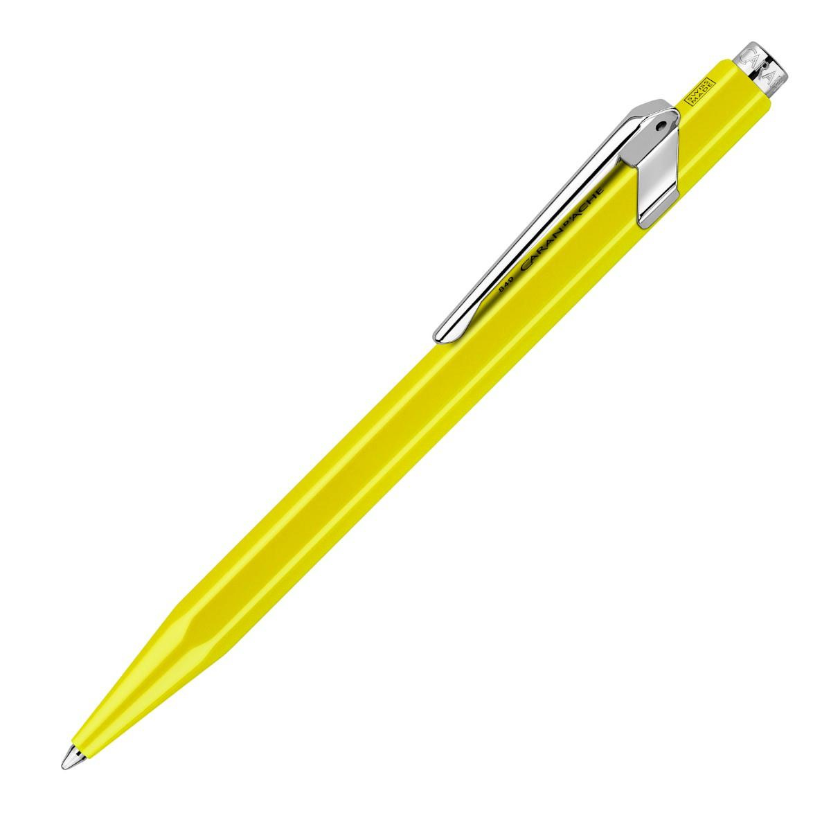 Długopis automatyczny Caran d`Ache 849 Line Fluo M żółty
