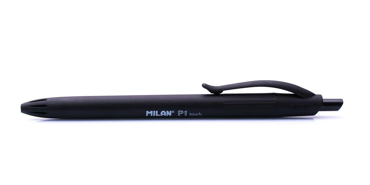 Długopis automatyczny Milan P1 Rubber Touch czarny