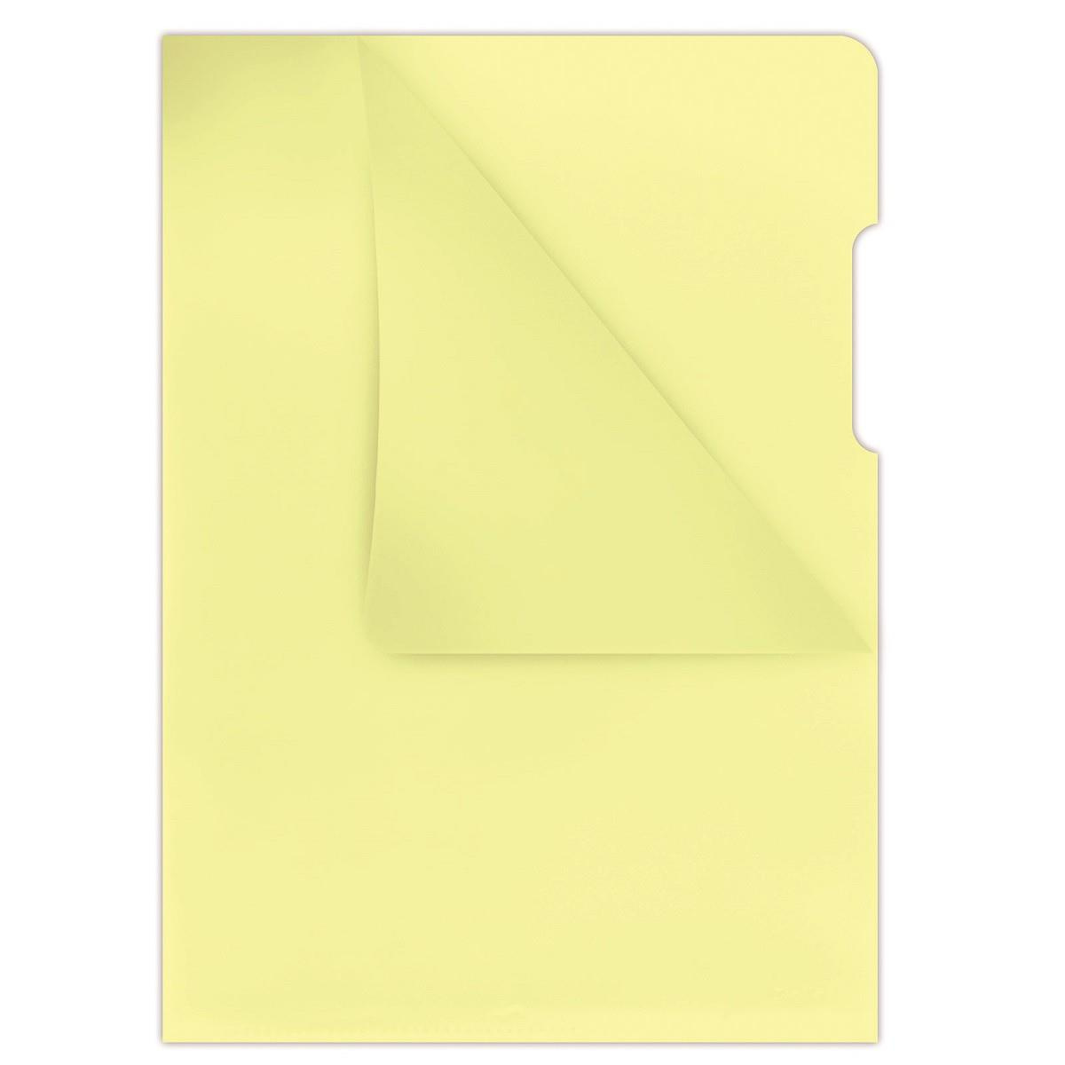 Obwoluta na dokumenty Donau A4 typ L kolorowa 180 mikronów żółty