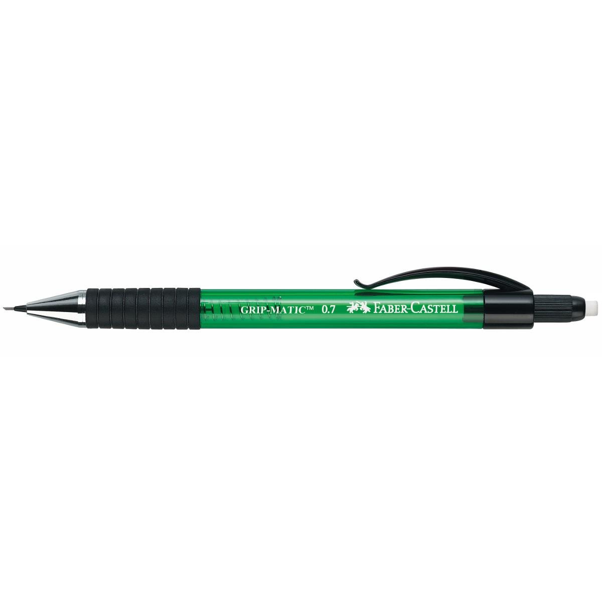 Ołówek automatyczny Faber Castell 1377 Grip Mattic 0.7mm zielony