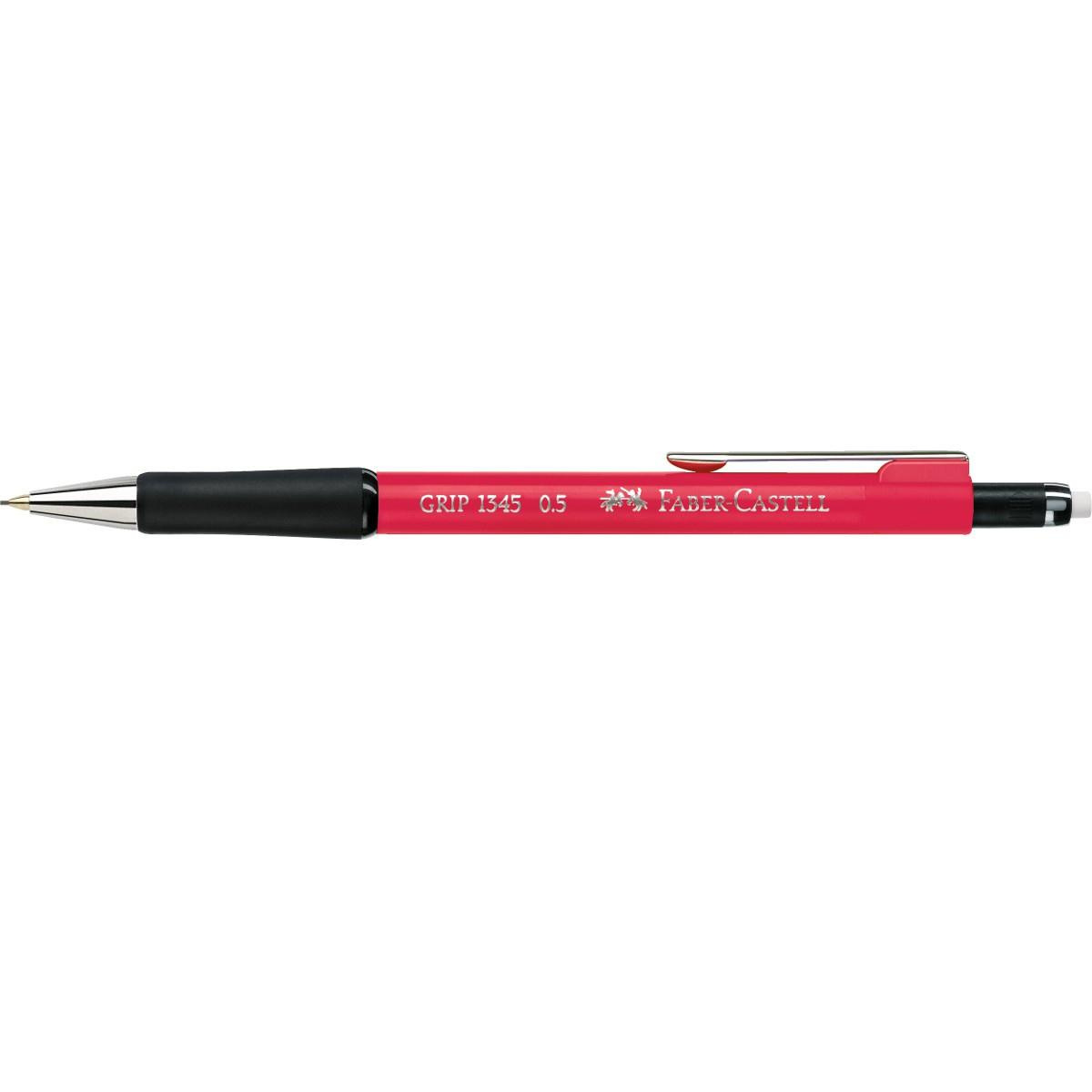 Ołówek automatyczny Faber Castell 1345 Grip 0,5mm czerwony