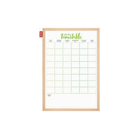 Tablica edukacyjna suchościeralno-magnetyczna Memobe plan lekcji 40x60 cm