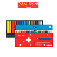 Kredki akwarelowe woskowe Caran d Ache Swisscolor 15 kolorów