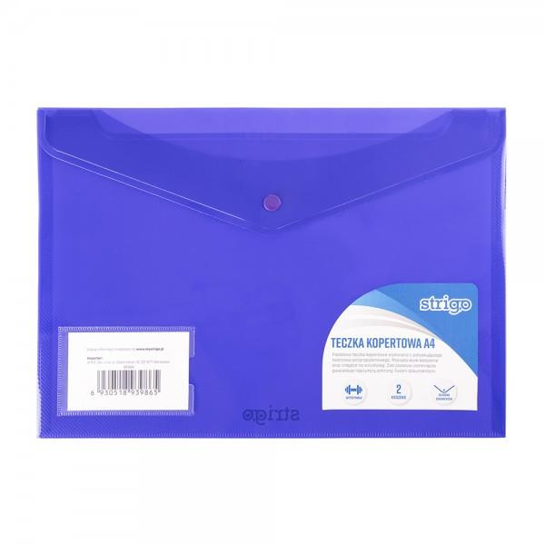 Teczka kopertowa Strigo A4 210x297mm PP pozioma fioletowy