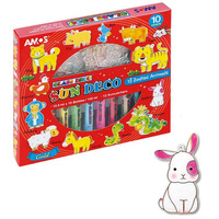 Farby witrażowe 10 kolorów Chińskie znaki zodiaku Amos