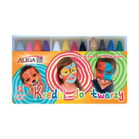 Kredki do twarzy 12 kolorów Aliga FC-12