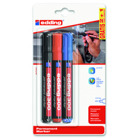 Marker permanentny e-300 Edding 3 kolory