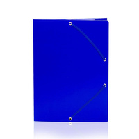 Teczka z gumką Donau A4 kartonowa gładka niebieski