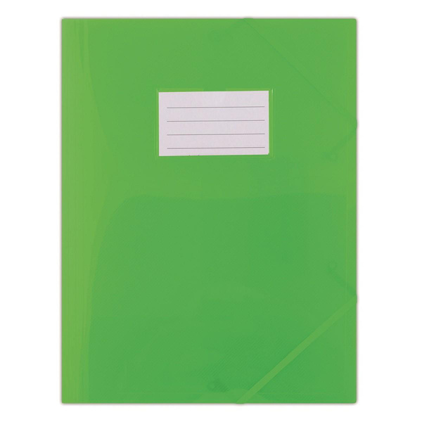 Teczka z gumką Donau A4 półtransparentna zielony