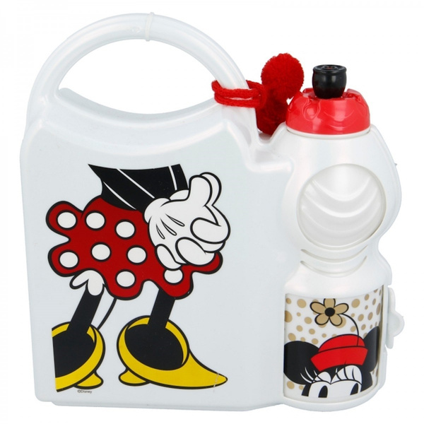 Zestaw lunchbox i bidon Myszka Minnie 400 ml