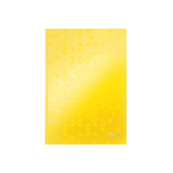 Brulion A5 80 kartek w kratkę Leitz Wow żółty