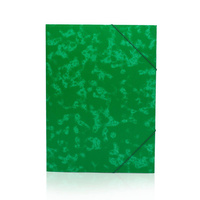 Teczka z gumką narożną Konfex TG-18 preszpanowa  zielony