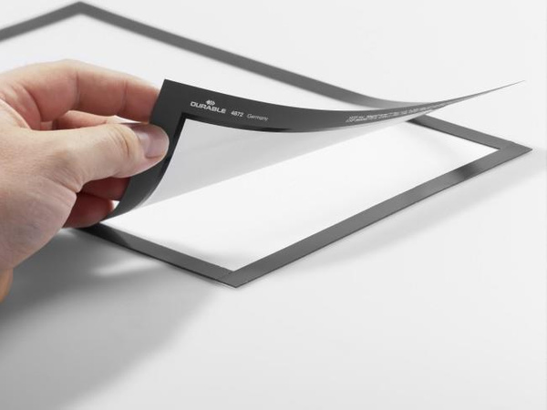 Ramka magnetyczna A3 Durable Magaframe samoprzylepna srebrny