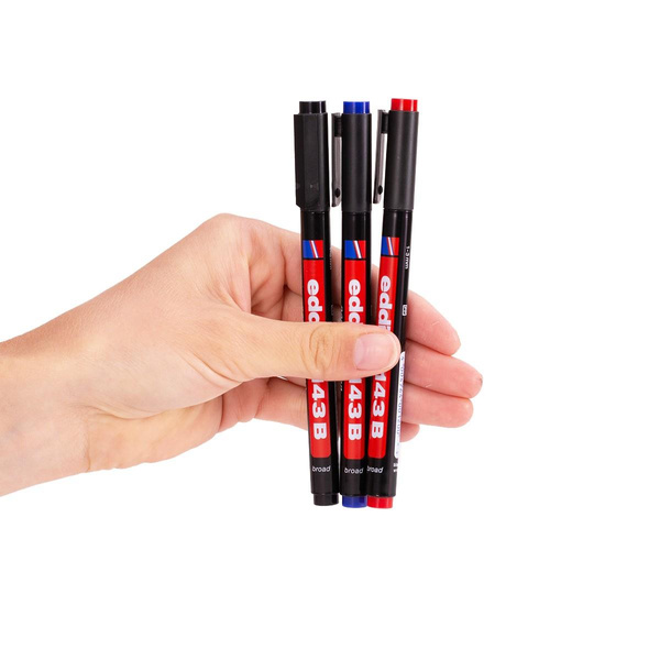 Foliopis Edding OHP - rozmiar B 1-3 mm końcówka ścięta czerwony
