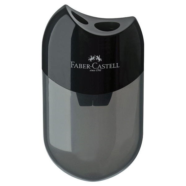 Temperówka z pojemnikiem podwójna Faber Castell owalna
