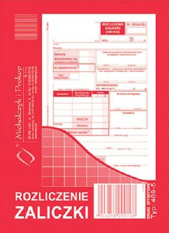 Rozliczenie zaliczki A6