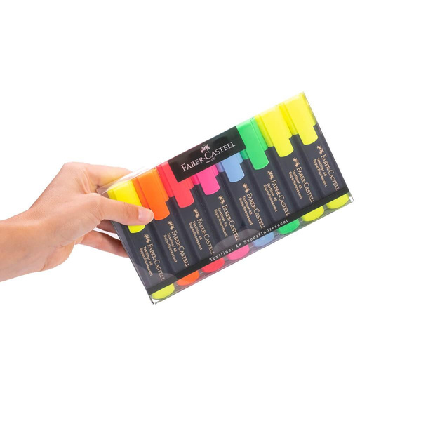 Zakreślacze Faber Castell Textliner 48 Refill 8 sztuk