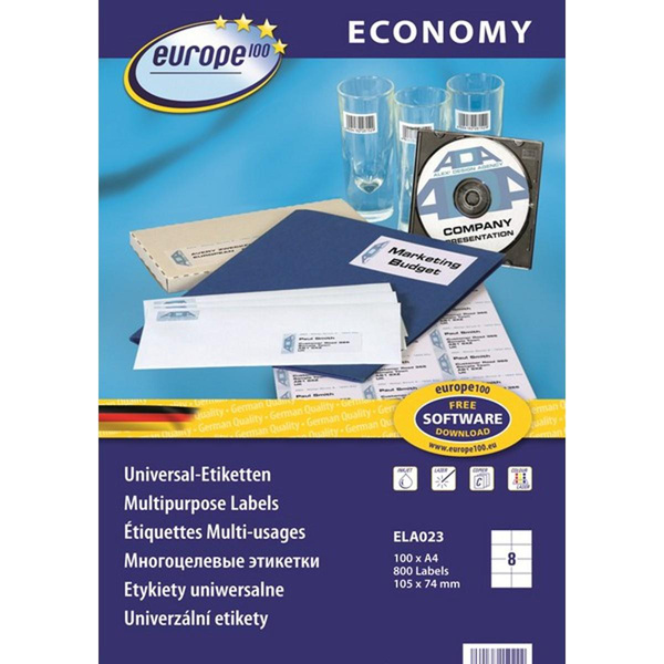 Etykieta Europe 100 105x74mm