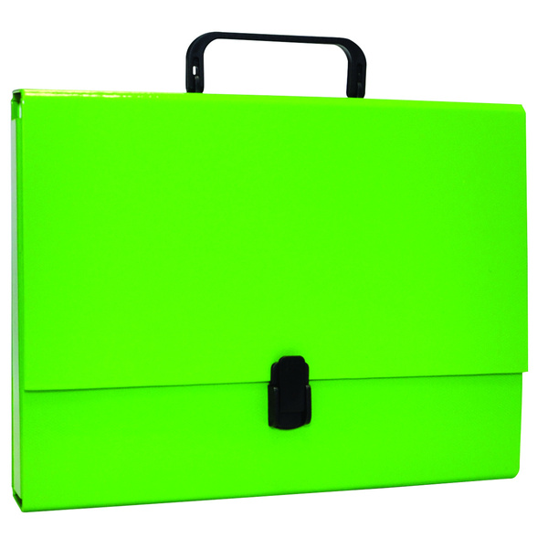 Teczka rączką i zamkiem Office Products 5cm jasnozielony