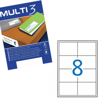 Etykiety samoprzylepne Multi 3 uniwersalne białe 97x67.7mm