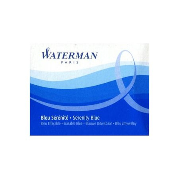 Naboje do pióra Waterman - 8 sztuk niebieski
