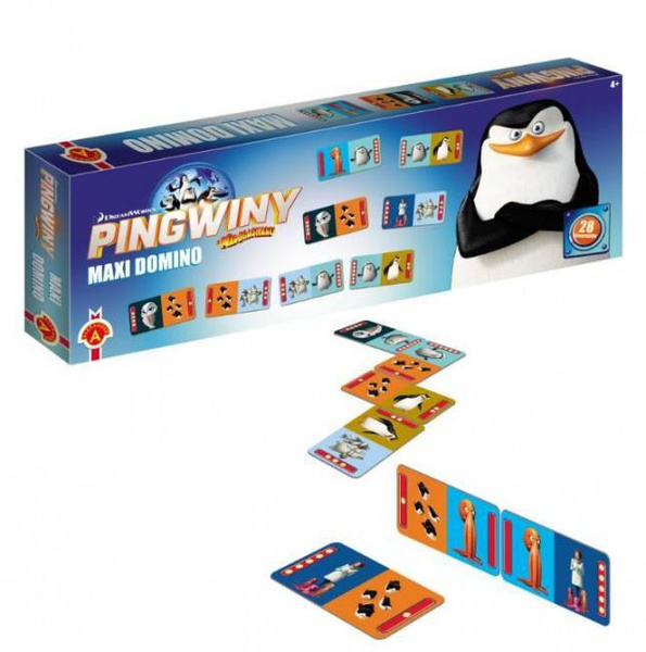 Gra Domino Maxi Pingwiny z Madagaskaru Alexander