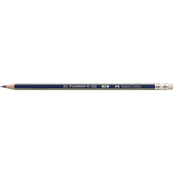 Ołówek Faber Castell Gold z gumką 1222 B