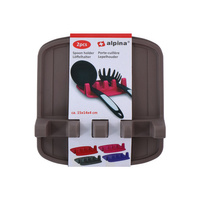 Uchwyt na przybory kuchenne 2 sztuki czarny Alpina