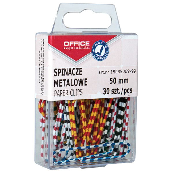 Spinacze metalowe Zebra 50mm Office Products