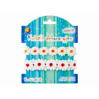 Taśma koronkowa z kwiatkami Aliga