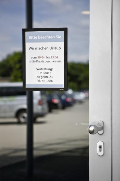 Ramka magnetyczna A4 srebrna Durable Magaframe samoprzylepna granatowy