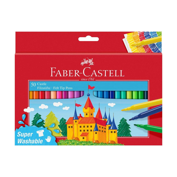 Flamastry Faber Castell Zamek 50 kolorów