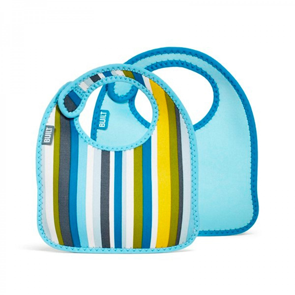 Śliniak dla dzieci Baby Blue Stripe 2 sztuki