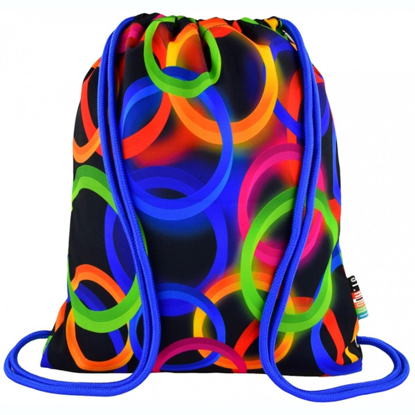 Plecak na sznurkach Stright SO11 Neon Circles
