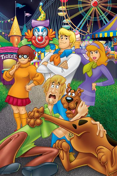 Puzzle Maxi Scooby i wesołe miasteczko 24 elementy Trefl