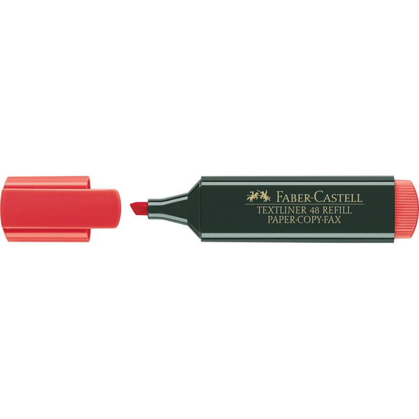 Zakreślacz Faber Castell Textliner 48 Refill czerwony