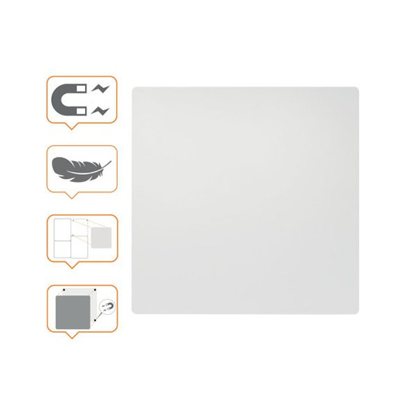 Tablica modułowa bezramowa magnetyczna Nobo 45x45cm