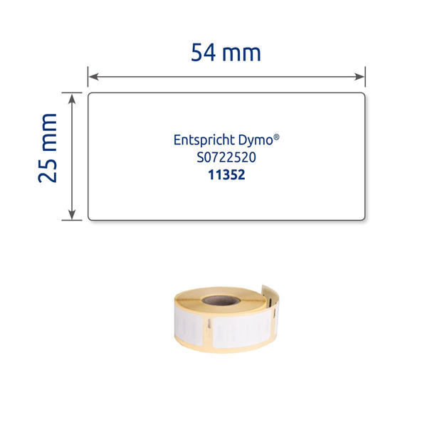 Etykiety adresowe w rolce do drukarek termicznych Dymo 25x45mm Avery Zweckform