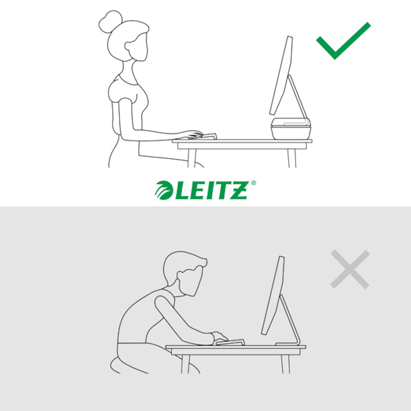 Podstawka pod monitor Leitz Ergo jasnoszara