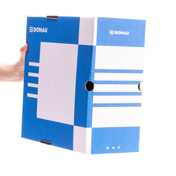 Pudełko archiwizacyjne Donau A4 15,5cm niebieski
