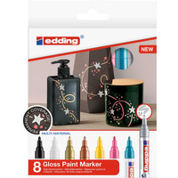 Marker olejowy Edding kreatywny 8 kolorów